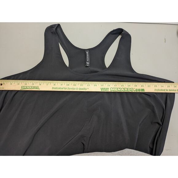 Athleta Dress Presidio Maxi Dress 3X Black Travel Racerback High-Low Packable - Picture 4 of 7